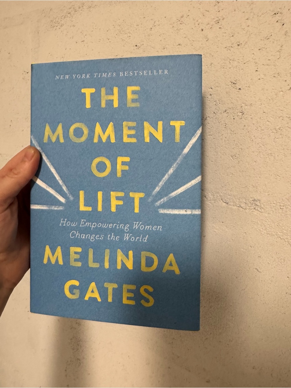 Blue Hardcover Book - The Moment of Lift by Melinda Gates